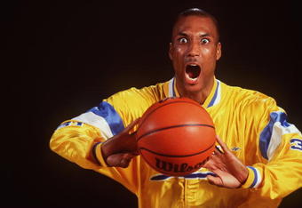 7 MAR 1995:  UCLA BRUINS FORWARD ED O''BANNON POSES DURING A PHOTO SHOOT AT THE PAULEY PAVILION IN WESTWOOD, CALIFORNIA. Mandatory Credit: Al Bello/ALLSPORT