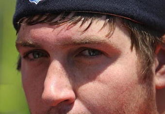 LAKE FOREST, IL - MAY 20: Jay Cutler #6 of the Chicago Bears meets with members of the media following an organized team activity (OTA) practice on May 20, 2009 at Halas Hall in Lake Forest, Illinois.  (Photo by Jonathan Daniel/Getty Images)