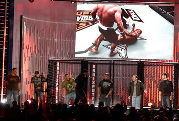 CULVER CITY, CA - DECEMBER 14:  Rapper LL Cool J with UFC fighters perform onstage at Spike TV's 2008 'Video Game Awards' held at Sony Pictures' Studios on December 14, 2008 in Culver City, California.  (Photo by Kevin Winter/Getty Images for Spike TV)