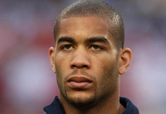CHICAGO - JUNE 06: Oguchi Onyewu #5 of the United States stands during player introductions before a FIFA 2010 World Cup Qualifying match against Honduras on June 6, 2009 at Soldier Field in Chicago, Illinois. The United States defeated Honduras 2-1.  (Photo by Jonathan Daniel/Getty Images)