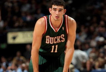 DENVER - NOVEMBER 18:  Joe Alexander #11 of the Milwaukee Bucks awaits action against the Denver Nuggets at the Pepsi Center on November 18, 2008 in Denver, Colorado. The Nuggets defeated the Bucks 114-105.  (Photo by Doug Pensinger/Getty Images)