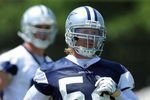 CARROLLTON, TX - JUNE 16:  Linebacker Bobby Carpenter #54 of the Dallas Cowboys during mini camp at Standridge Stadium on June 16, 2009 in Carrollton, Texas.  (Photo by Ronald Martinez/Getty Images)