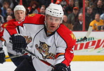 PHILADELPHIA - MARCH 26: Karlis Skrastins #3 of the Florida Panthers skates against the Philadelphia Flyers on March 26, 2009 at the Wachovia Center in Philadelphia, Pennsylvania. (Photo by Bruce Bennett/Getty Images)