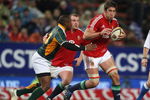 CAPE TOWN, SOUTH AFRICA - JUNE 23: Nathan Hines of the Lions charges upfield during the match between the Emerging Springboks and the British and Irish Lions on their 2009 tour of South Africa at Newlands Stadium on June 23, 2009 in Cape Town, South Africa.  (Photo by David Rogers/Getty Images)