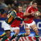 CAPE TOWN, SOUTH AFRICA - JUNE 23: Nathan Hines of the Lions charges upfield during the match between the Emerging Springboks and the British and Irish Lions on their 2009 tour of South Africa at Newlands Stadium on June 23, 2009 in Cape Town, South Africa.  (Photo by David Rogers/Getty Images)