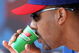 CINCINNATI, OH - SEPTEMBER 29: Derrek Lee #25 of the Chicago Cubs drinks water during the MLB game against the Cincinnati Reds on September 29, 2007 at Great American Ballpark in Cincinnati, Ohio.  The Cubs defeadted the Reds 4-0.  (Photo by: Mark Lyons/Getty Images)