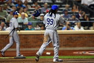 NEW YORK - JULY 07: Manny Ramirez #99 of the Los Angeles Dodgers reacts after striking out in the fifth inning against the New York Mets on July 7, 2009 at Citi Field in the Flushing neighborhood of the Queens borough of New York City. (Photo by Jim McIsaac/Getty Images)