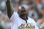 OAKLAND, CA - JUNE 23: Dave Stewart waves during a pre-game ceremony to honor the 1989 World Series team before the San Francisco Giants and the Oakland Athletics Major League Baseball game on June 23, 2009 at the Oakland Coliseum in Oakland, California.  (Photo by Jed Jacobsohn/Getty Images)