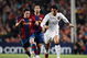 BARCELONA, SPAIN - APRIL 23: Cristiano Ronaldo (R) of Manchester United holds off the challenge of Lionel Messi (L) of Barcelona during the UEFA Champions League Semi-Final, first leg match between Barcelona and Manchester United at the Camp Nou stadium on April 23, 2008 in Barcelona, Spain. (Photo by Jasper Juinen/Getty Images)