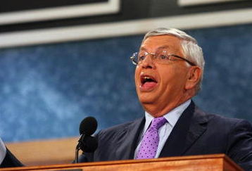 NEW YORK - JUNE 25:  NBA Commissioner David Stern speaks prior to the start of the 2009 NBA Draft at the Wamu Theatre at Madison Square Garden June 25, 2009 in New York City. NOTE TO USER: User expressly acknowledges and agrees that, by downloading and/or using this Photograph, User is consenting to the terms and conditions of the Getty Images License Agreement.  (Photo by Jim McIsaac/Getty Images)