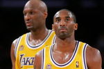 LOS ANGELES, CA - DECEMBER 30:   Kobe Bryant #24 and Lamar Odom #7 of the Los Angeles Lakers walk off the court during a time out against the Boston Celtics at Staples Center on December 30, 2007 in Los Angeles, California.  NOTE TO USER: User expressly acknowledges and agrees that, by downloading and or using this Photograph, user is consenting to the terms and conditions of the Getty Images License Agreement.  (Photo by Lisa Blumenfeld/Getty Images)