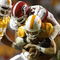 KNOXVILLE, TN - OCTOBER 11:  Quarterback Casey Clausen #7 of the Tennessee Volunteers is sacked by David Pollack #47 of the Georgia Bulldogs in the second half on October 11, 2003 at Neyland Stadium in Knoxville, Tennessee. Georgia defeated Tennessee 41-14.  (Photo by Elsa/Getty Images)