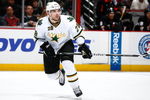 ANAHEIM, CA - APRIL 10:  Mark Fistric #28 of the Dallas Stars skates against the Anaheim Ducks at the Honda Center on April 10, 2009 in Anaheim, California. The Ducks defeated the Stars 4-3 in a shootout.  (Photo by Jeff Gross/Getty Images)