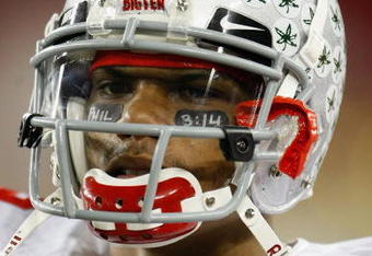 GLENDALE, AZ - JANUARY 05:  Terrelle Pryor #2 of the Ohio State Buckeyes during the Tostitos Fiesta Bowl Game against the Texas Longhorns  on January 5, 2009 at University of Phoenix Stadium in Glendale, Arizona.  (Photo by Jeff Gross/Getty Images)