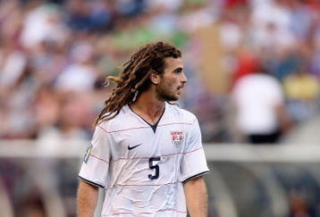 SEATTLE - JULY 04:  Kyle Beckerman #5 of USA walks upfield against Grenada during the 2009 CONCACAF Gold Cup game on July 4, 2009 at Qwest Field in Seattle, Washington. (Photo by Otto Greule Jr/Getty Images) 