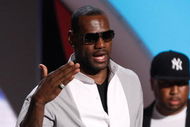 LOS ANGELES, CA - JUNE 28:  NBA player LeBron James of the Cleveland Cavaliers accepts the BET Award for Best Male Athlete onstage during the 2009 BET Awards held at the Shrine Auditorium on June 28, 2009 in Los Angeles, California.  (Photo by Kevin Winter/Getty Images)