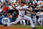 ATLANTA - JUNE 27:  Starting pitcher Javier Vazquez #33 of the Atlanta Braves pitches against the Boston Red Sox at Turner Field on June 27, 2009 in Atlanta, Georgia.  (Photo by Kevin C. Cox/Getty Images)