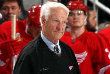 DETROIT - MAY 30:  Hall of Famer Gordie Howe prepares to drop the ceremonial puck before the Detroit Red Wings face Sidney Crosby #87 and the Pittsburgh Penguins in Game 1 of the 2009 Stanley Cup Finals at Joe Louis Arena on May 30, 2009 in Detroit, Michigan.  (Photo by Bruce Bennett/Getty Images)