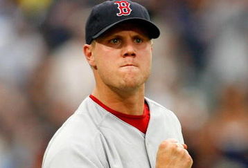 ATLANTA - JUNE 27:  Relief pitcher Jonathan Papelbon #58 of the Boston Red Sox reacts after defeating the Atlanta Braves 1-0 at Turner Field on June 27, 2009 in Atlanta, Georgia.  (Photo by Kevin C. Cox/Getty Images)