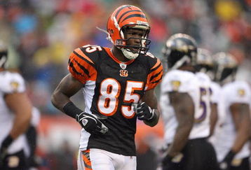 CINCINNATI - NOVEMBER 30:  Chad Johnson #85 of the Cincinnati Bengals jogs on the field during their NFL game against the Baltimore Ravens on November 30, 2008 at Paul Brown Stadium in Cincinnati, Ohio. The Ravens defeated the Bengals 34-3.(Photo by Andy Lyons/Getty Images)