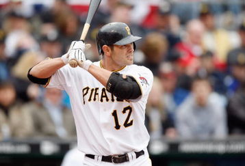 PITTSBURGH - APRIL 13:  Freddy Sanchez #12 of the Pittsburgh Pirates stands ready at bat during the Opening Day game against the Houston Astros at PNC Park on April 13, 2009 in Pittsburgh, Pennsylvania.  (Photo by: Gregory Shamus/Getty Images)