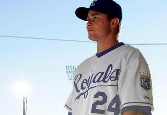 SURPRISE, AZ - FEBRUARY 25:  Mark Teahen of the Kansas City Royals poses for a portrait during Photo Day on February 25, 2007 at Surprise Stadium in Surprise, Arizona. (Photo by Jonathan Ferrey/Getty Images)