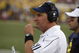ANN ARBOR, MI - SEPTEMBER 27: Head coach Rich Rodriguez of the Michigan Wolverines looks on during the game against the Wisconsin Badgers on September 27, 2008 at Michigan Stadium in Ann Arbor, Michigan. (Photo by Gregory Shamus/Getty Images)