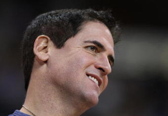 SACRAMENTO, CA - NOVEMBER 29: Owner of the Dallas Mavericks Mark Cuban looks on against the Sacramento Kings during an NBA game on November 29, 2008 at ARCO Arena in Sacramento, California. NOTE TO USER: User expressly acknowledges and agrees that, by downloading and/or using this Photograph, user is consenting to the terms and conditions of the Getty Images License Agreement.  (Photo by Jed Jacobsohn/Getty Images)