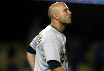 LOS ANGELES - JUNE 18:   Matt Holliday #5 of the Oakland Athletics takes the field after striking out to end the eighth inning against the Los Angeles Dodgers on June 18, 2009 at Dodger Stadium in Los Angeles, California. The Dodgers won 3-2.  (Photo by Stephen Dunn/Getty Images)