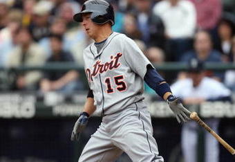 SEATTLE - APRIL 19:  Brandon Inge #15 of the Detroit Tigers bats against the Seattle Mariners during the game on April 19, 2009 at Safeco Field in Seattle, Washington. (Photo by Otto Greule Jr/Getty Images)