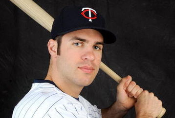 FORT MYERS, FL - FEBRUARY 23: Joe Mauer #7 of the Minnesota Twins poses during photo day at the Twins spring training complex on February 23, 2008 in Fort Myers, Florida. (Photo by Rob Tringali/Getty Images)
