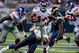 ST. LOUIS, MO - SEPTEMBER 14:  Ahmad Bradshaw #44 of the New York Giants rushes against the St. Louis Rams at the Edward Jones Dome on September 14, 2008 in St. Louis, Missouri.  The Giants beat the Rams 41-13.   (Photo by Dilip Vishwanat/Getty Images)