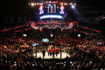 CHICAGO- OCTOBER 25:  People attend the UFC 90 at UFC's Ultimate Fight Night at Allstate Arena on October 25, 2008 in Chicago, Illinois. (Photo by Tasos Katopodis/Getty Images)