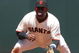 SAN FRANCISCO - JUNE 21: Pablo Sandoval #48 of the San Francisco Giants waits in the filed against the Texas Rangers during a Major League Baseball game on June 21, 2009 at AT&T Park in San Francisco, California. (Photo by Jed Jacobsohn/Getty Images)