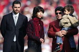 SAN FRANCISCO - NOVEMBER 19:  (L-R) Jed York, Denise DeBartolo York and Eddie DeBartolo look on during a ceremony held in Jerry Rice's honor during half time of the NFL game between the San Francisco 49ers and the Seattle Seahawks at Monster Park on November 19, 2006 in San Francisco, California.  (Photo by Jed Jacobsohn/Getty Images)