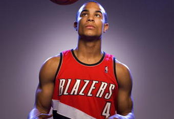 TARRYTOWN, NY - JULY 29:  Jerryd Bayless of the Portland Trail Blazers poses for a portrait during the 2008 NBA Rookie Photo Shoot on July 29, 2008 at the MSG Training Facility in Tarrytown, New York.  NOTE TO USER: User expressly acknowledges and agrees that, by downloading and or using this Photograph, User is consenting to the terms and conditions of the Getty Images License Agreement.  (Photo by Robert Laberge/Getty Images)