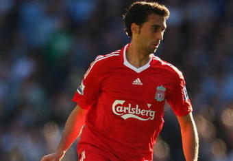 MANCHESTER, UNITED KINGDOM - OCTOBER 05:  Alvaro Arbeloa of Liverpool in action during the Barclays Premier League match between Manchester City and Liverpool at The City of Manchester Stadium on October 5, 2008 in Manchester, England. (Photo by Richard Heathcote/Getty Images)