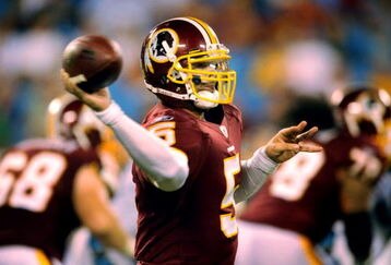 CHARLOTTE, NC - AUGUST 23   Colt Brennan #5 of the Washington Redskins throws a pass in the third quarter of  the NFL preseason game against the Carolina Panthers at Bank of America Stadium on August, 23, 2008 in Charlotte, North Carolina. (Photo by Steve Dykes/Getty Images)