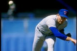 1989:  Pitcher Nolan Ryan of the Texas Rangers throws the ball. Mandatory Credit: Rick Stewart  /Allsport