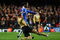 LONDON - FEBRUARY 25:  Didier Drogba of Chelsea is challenged by Giorgio Chiellini of Juventus during the UEFA Champions League First knockout round First Leg match between Chelsea and Juventus at Stamford Bridge on February 25, 2009 in London, England.  (Photo by Mark Thompson/Getty Images)
