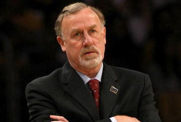LOS ANGELES, CA - MAY 12:  Head coach Rick Adelman of the Houston Rockets looks on from the sideline while taking on the Los Angeles Lakers in Game Five of the Western Conference Semifinals during the 2009 NBA Playoffs at Staples Center on May 12, 2009 in Los Angeles, California. NOTE TO USER: User expressly acknowledges and agrees that, by downloading and or using this photograph, User is consenting to the terms and conditions of the Getty Images License Agreement.  (Photo by Stephen Dunn/Getty Images)