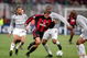 14 Feb 2001: Leonardo of AC Milan runs through the defence during the UEFA Champions League Group B match against Paris St Germain played at the San Siro, in Milan, Italy. The match ended in a 1-1 draw. \ Mandatory Credit: Jamie McDonald /Allsport