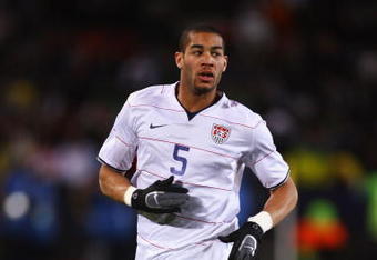 JOHANNESBURG, SOUTH AFRICA - JUNE 28:  Oguchi Onyewu of USA in action during the FIFA Confederations Cup Final between USA and Brazil at the Ellis Park Stadium on June 28, 2009 in Johannesburg, South Africa.  (Photo by Alex Livesey/Getty Images)