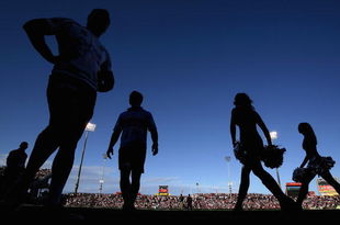 WOLLONGONG, AUSTRALIA - JULY 12:  Sea Eagles players and cheer girls are seen out before the round 18 NRL match between the St George Illawarra Dragons and the Manly Warringah Sea Eagles at WIN Stadium on July 12, 2009 in Wollongong, Australia.  (Photo by Mark Nolan/Getty Images)