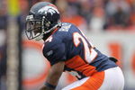 DENVER - OCTOBER 12:  Cornerback Champ Bailey #24 of the Denver Broncos lines up against the Jacksonville Jaguars during NFL action at Invesco Field at Mile High on October 12, 2008 in Denver, Colorado. The Jaguars defeated the Broncos 24-17.  (Photo by Doug Pensinger/Getty Images)