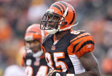 CINCINNATI - DECEMBER 14:  Chad Johnson #85 of the Cincinnati Bengals jogs on the field during the NFL game against the Washington Redskins on December 14, 2008 at Paul Brown Stadium in Cincinnati, Ohio. The Bengals won 20-13. (Photo by Andy Lyons/Getty Images)