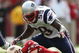 SAN FRANCISCO - OCTOBER 05: Gary Guyton #59 of the New England Patriots tackles quarterback J.T. O'Sullivan #14 of the San Francisco 49ers during an NFL game on October 5, 2008 at Candlestick Park in San Francisco, California. (Photo by Jed Jacobsohn/Getty Images)