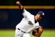 MILWAUKEE - JULY 1: Yovani Gallardo #49 of the Milwaukee Brewers pitches against the New York Mets during the game at Miller Park on July 1, 2009 in Milwaukee, Wisconsin. (Photo by Jonathan Daniel/Getty Images)