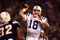 SAN DIEGO, CA - NOVEMBER 23:   Quarterback Peyton Manning #18 of the Indianapolis Colts in action against the San Diego Chargers during their NFL Game at Qualcomm Stadium on November 23, 2008 in San Diego, California. (Photo by Donald Miralle/Getty Images)