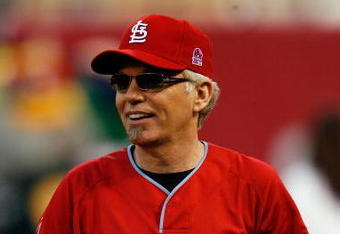 ST LOUIS, MO - JULY 12:  Actor Billy Bob Thorton takes part in the Taco Bell All-Star Legends & Celebrity Softball Game at Busch Stadium on July 12, 2009 in St. Louis, Missouri.  (Photo by Dilip Vishwanat/Getty Images)